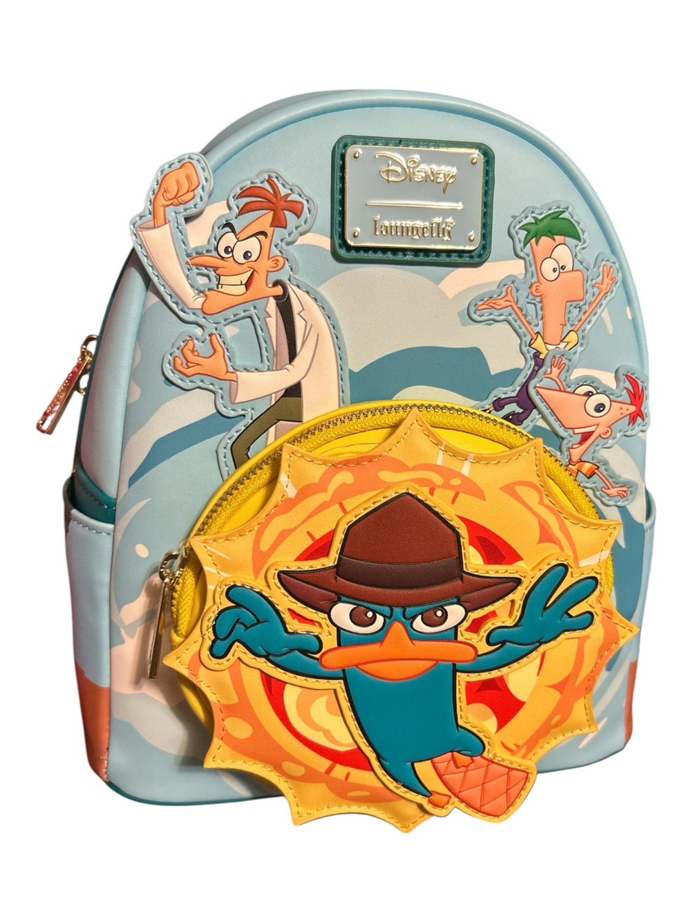 Disney x Loungefly Perry the Platypus Blue Kids Mini Backpack